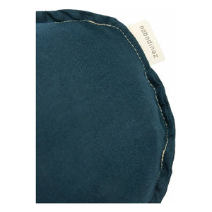 Nobodinoz - Bulut yastık kuş nakışlı - Fransız keteni | Gece mavisi