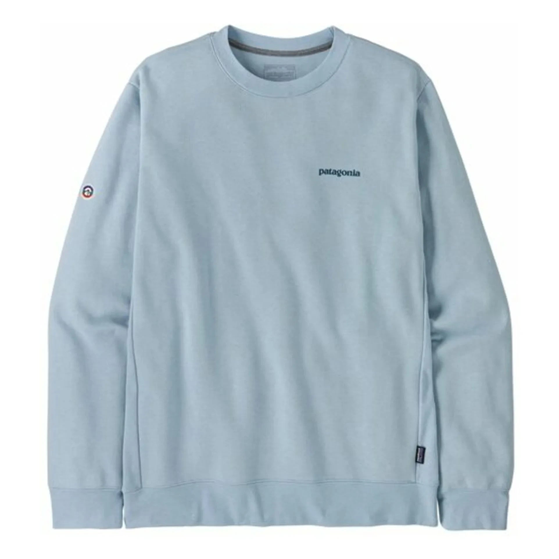 Patagonia - Fitz Roy Icon Uprisal Crew Sweatshirt Geri Dönüştürülmüş lif | Açık mavi