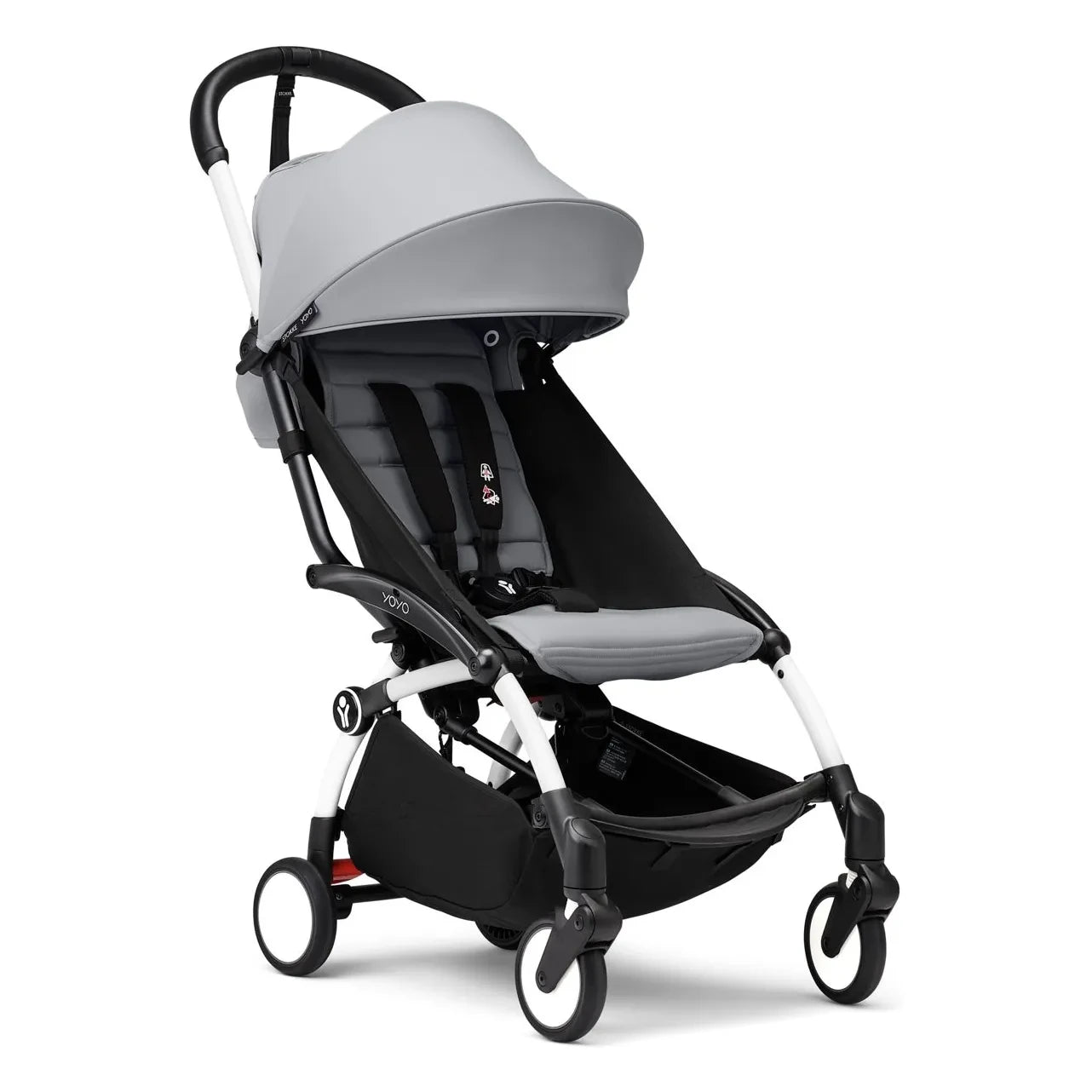 Stokke® - YOYO³ tam bebek arabası 0+ ve 6+ Beyaz çerçeve | Taş