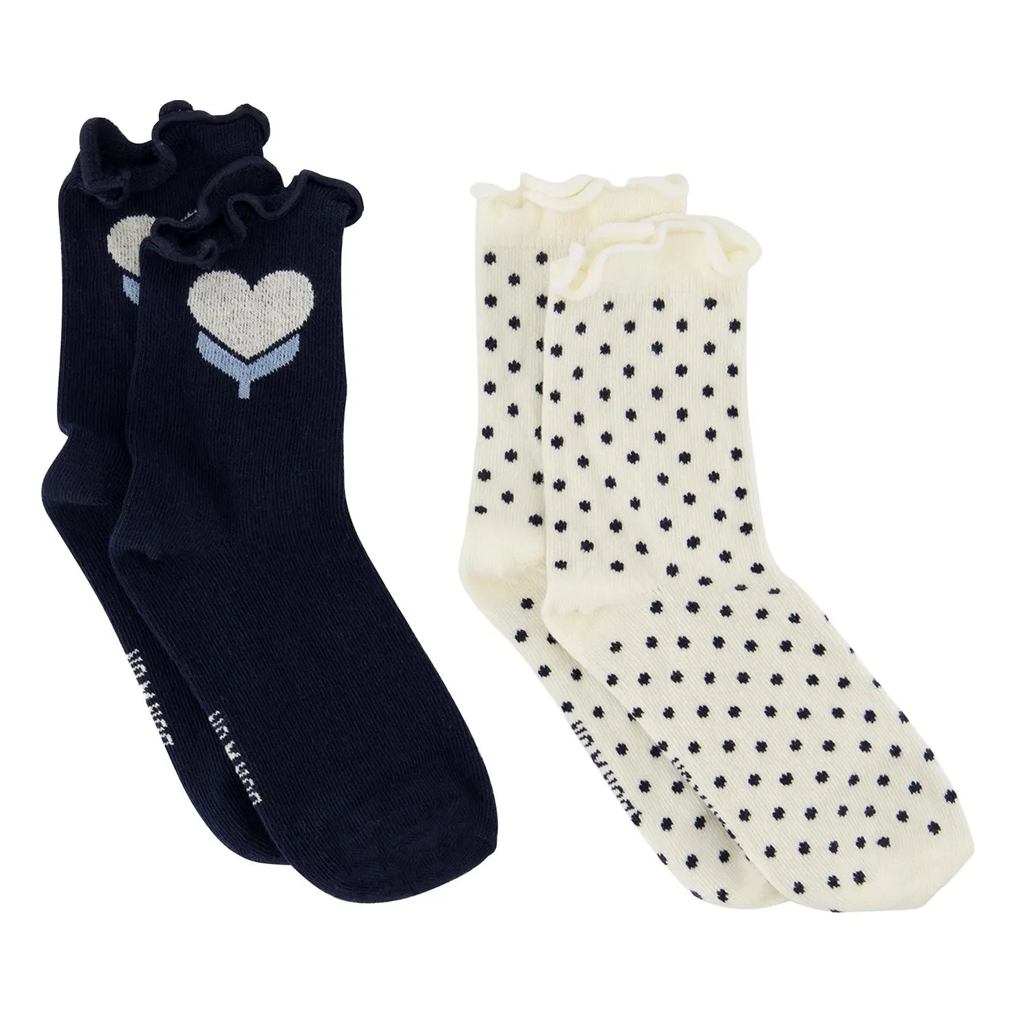 Bonton - Kalp çorap | Lacivert