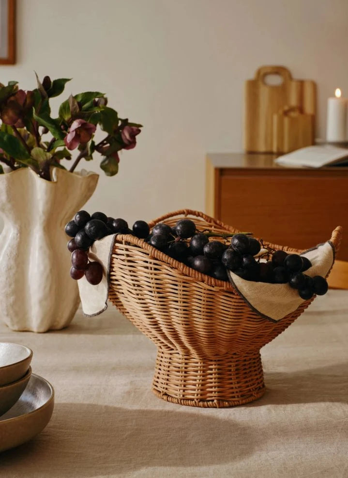 Broste Copenhagen - سلة أنيكا من الخوص