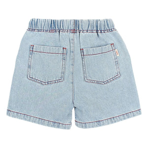 Búho - Yıkanmış Denim Bermuda Şort | Açık Mavi