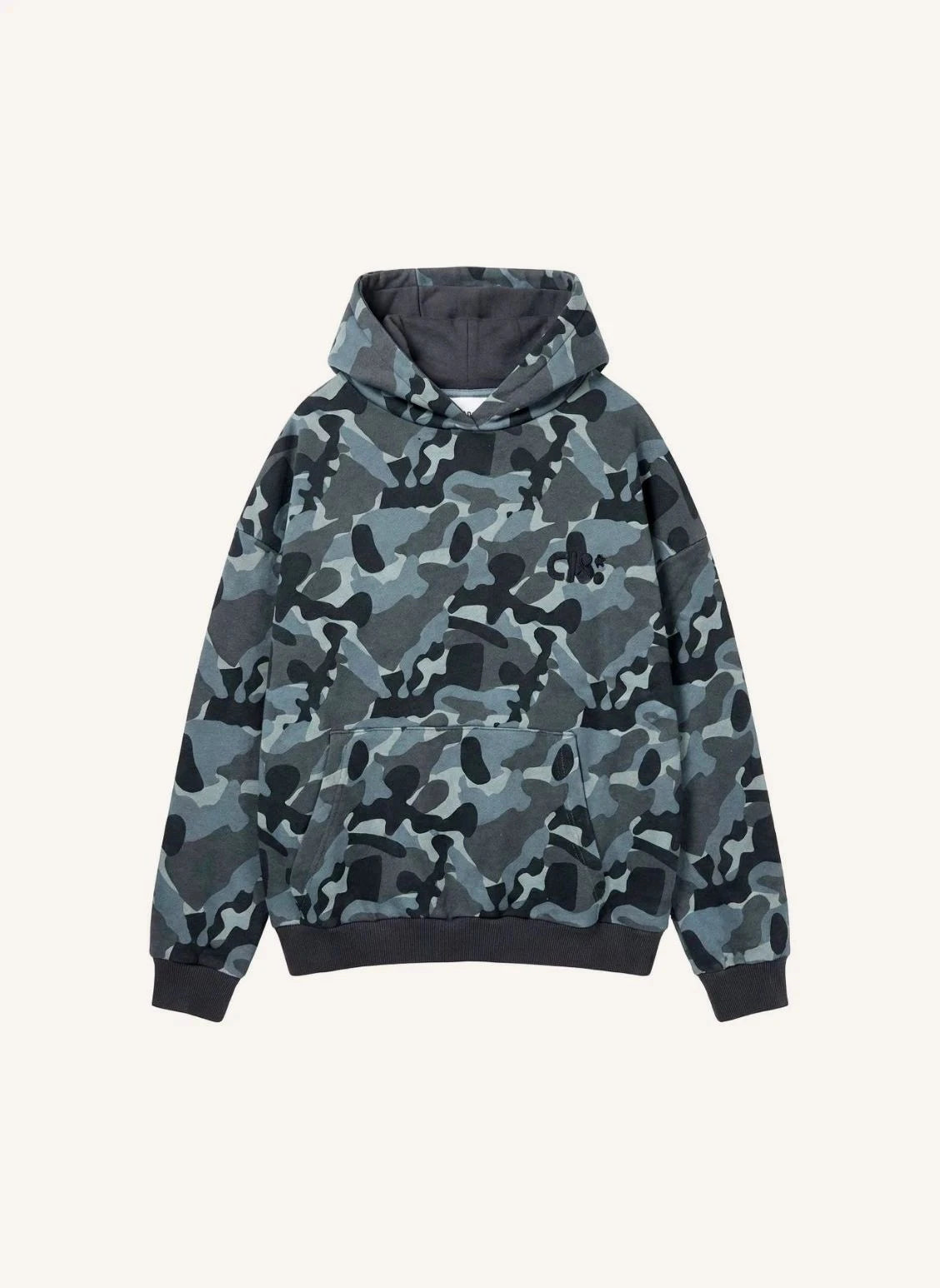 Cos I Said So - Organik Pamuklu Kamuflaj Kapüşonlu Sweatshirt | Gri