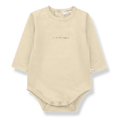 1+ in the family - Lis Organik Pamuk Bebek Body'leri - 2'li Set | Bej