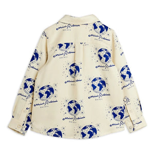 Mini Rodini - Society Tencel Gömlek | Ekru