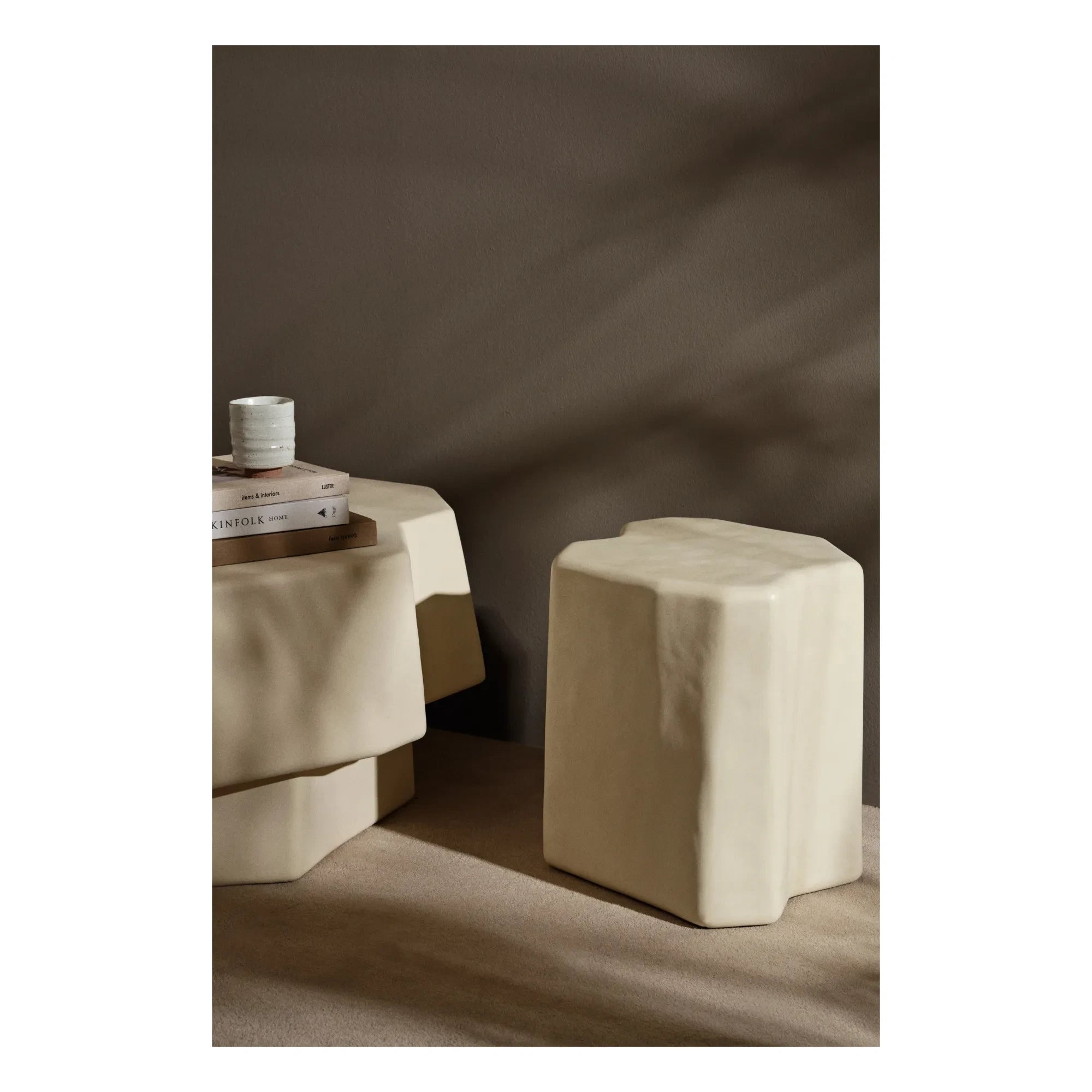 Ferm Living - Staffa tabure | Fildişi