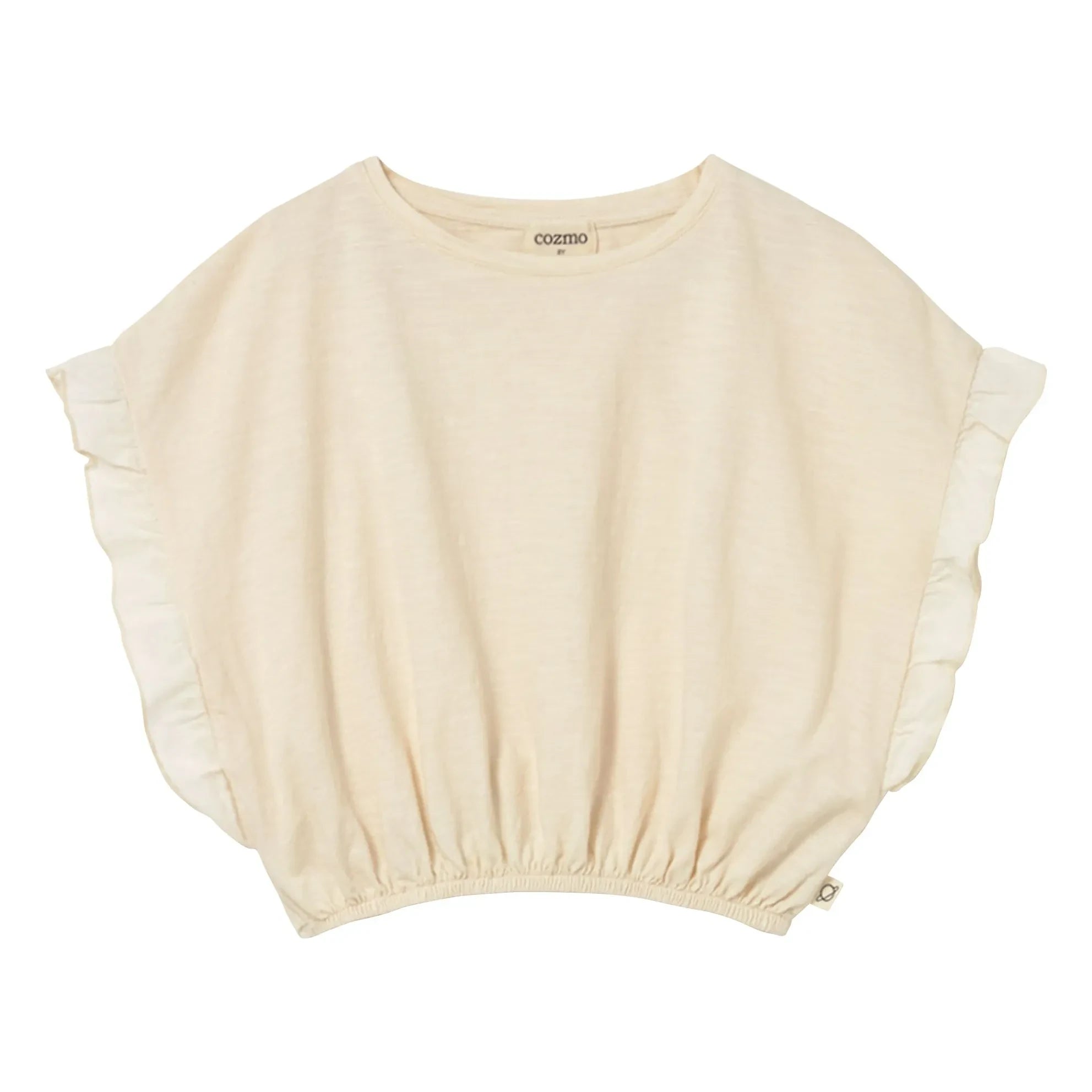 Cozmo - Iris Volanlı T-shirt | Ivory
