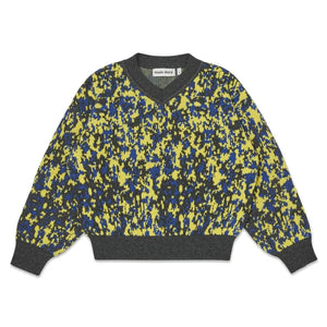 Main Story - Organik Pamuk Jakarlı Sweatshirt | Gece mavisi