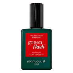 Manucurist - Yeşil Flash Yarı Kalıcı Oje - 15 ml | Kırmızı kiraz
