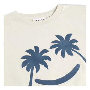 Molo - Rame Palm Smile Tişört | Ecru