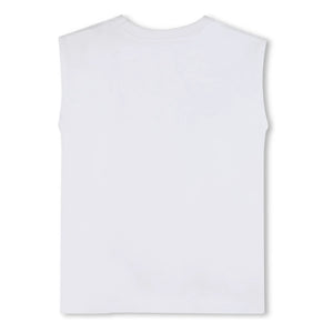 Zadig & Voltaire - Logo Strass Jersey Tişört | Beyaz
