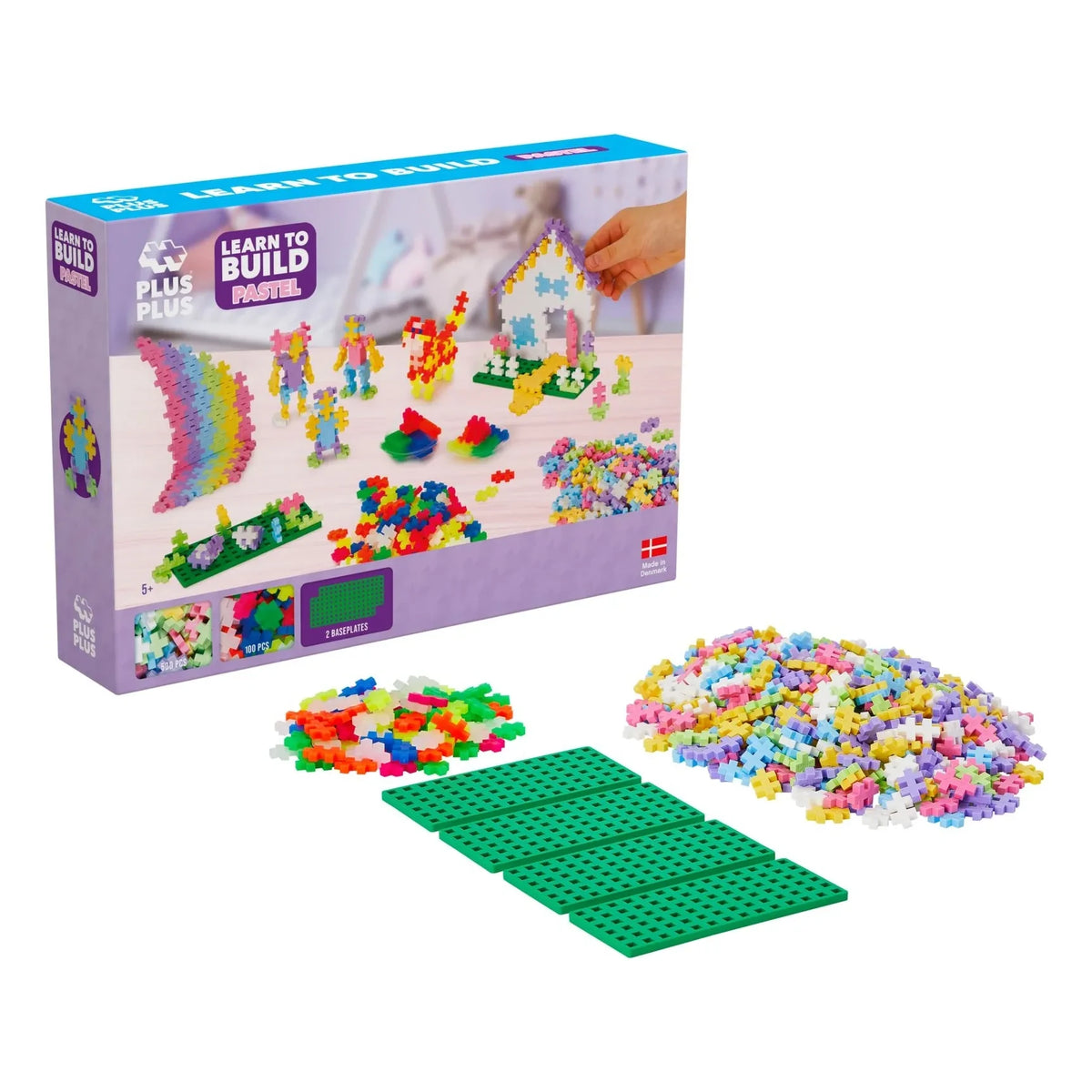 Plus-Plus - Pastel ve Neon Keşif Seti - 600 Parça