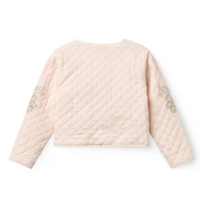 Copenhagen Colors - Organik Pamuk Nakışlı Kapitone Ceket | Lychee Pink
