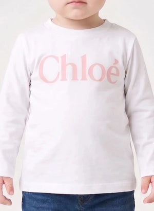 Chloé - Uzun Kollu Tişört Chloé Organik Pamuk | Beyaz