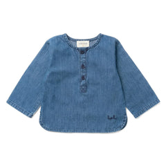 Louis Louise - Oncle Chambray Bebek Gömleği | Mavi