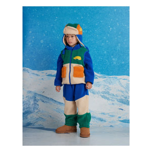 Halcyon Nights - Çıkarılabilir Kollu Sherpa Ceket | Kraliyet mavisi