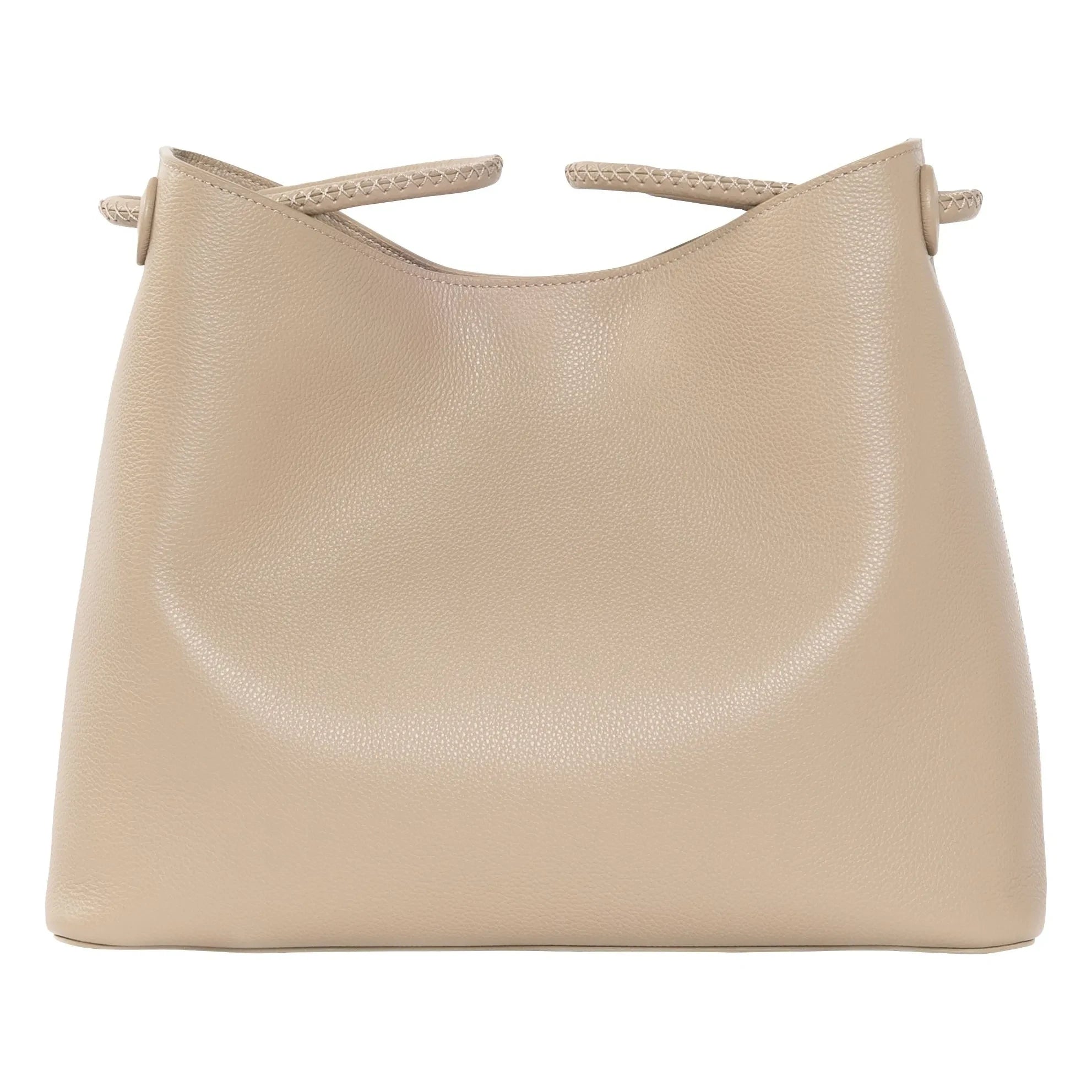 Elleme - Vosges Grainé deri çanta | Toz kahverengi