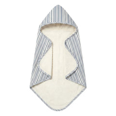 Editions Aimable - Charles banyo pelerini | Azure Stripes Poplin