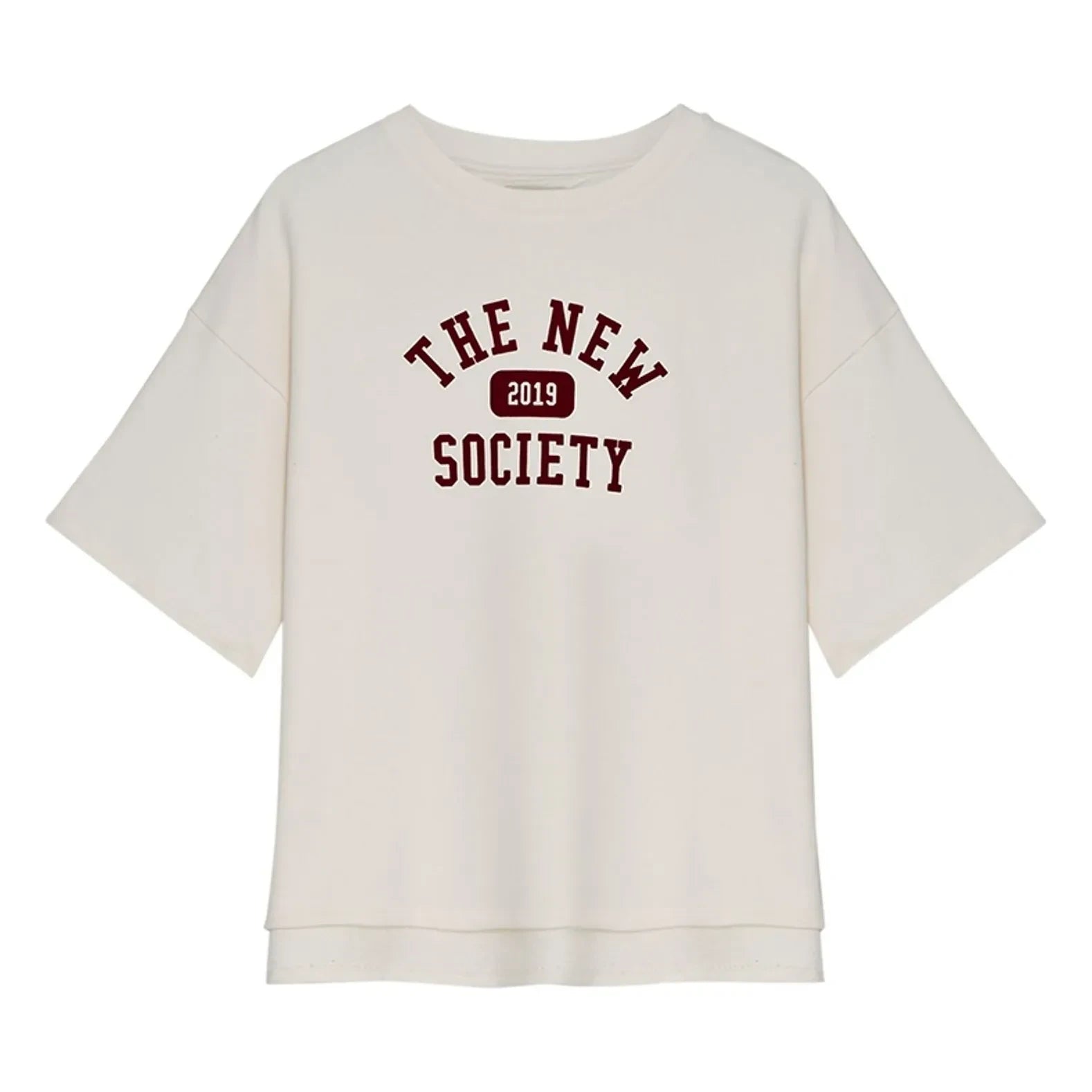 the new society - Ivy Coton Tişört | Beyaz