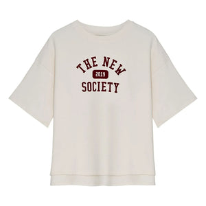 the new society - Ivy Coton Tişört | Beyaz