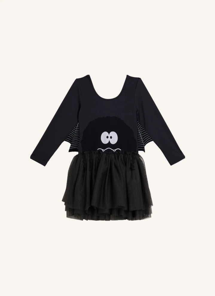 Stella McCartney Kids - فستان تول عنكبوت | أسود