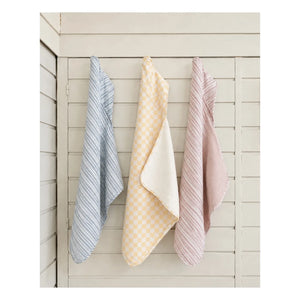 Editions Aimable - Charles banyo pelerini | Azure Stripes Poplin