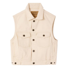 American Vintage - Snopdog Kolsuz Denim Ceket | Ekru