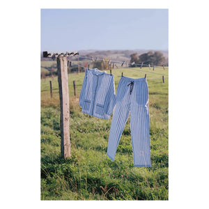 Scarlette Ateliers - Claudine Jasper Çizgili Pijama | Mavi