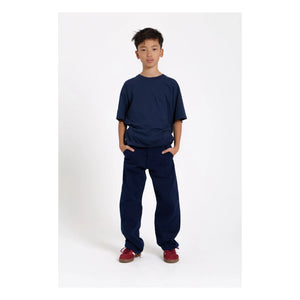 Smallable Kid - Nils Organik pamuklu T-shirt | Yıkama mavi
