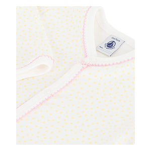Petit Bateau - Dors Bien organik pamuklu pijama | Beyaz