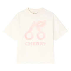 Bonpoint - Lele Cherry organik pamuklu T-shirt | Krem