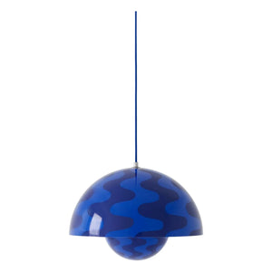 & Tradition - Flowerpot VP7 Desenli sarkıt lamba, Verner Panton | Kobalt