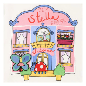Stella McCartney Kids - Tişört Yamaları Organik pamuk | Krem