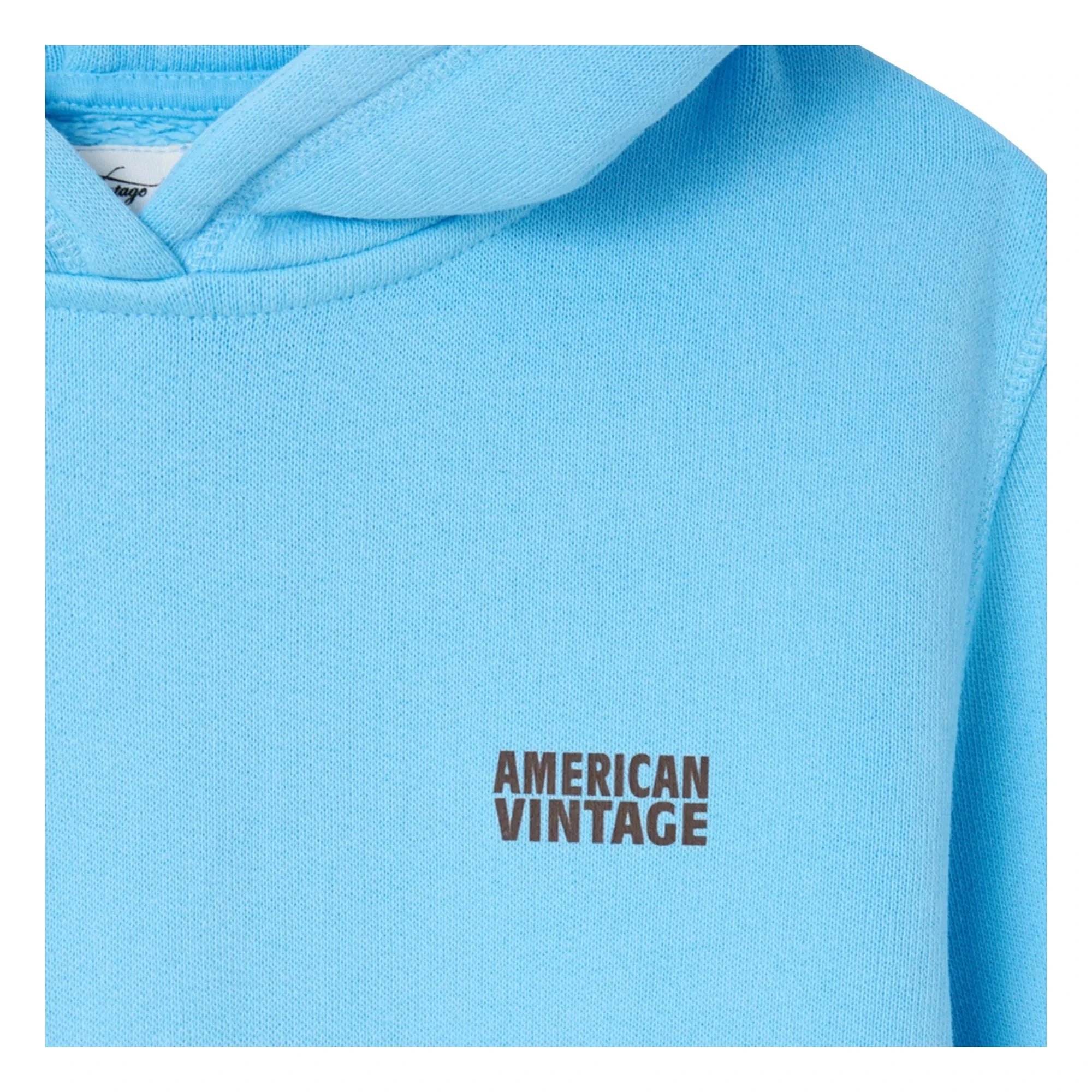 American Vintage - Izubird Kapüşonlu Sweatshirt | Açık mavi