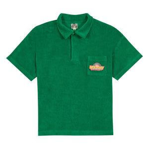 Bonton - Livio elma terry polo gömlek | Zümrüt yeşili