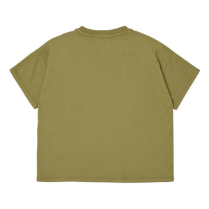 Main Story - Oversize organik pamuklu T-shirt | Zeytin yeşili