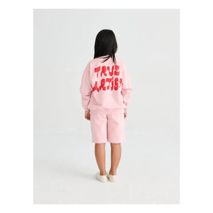 True Artist - Short N°1 Organik Pamuk | Soluk Pembe