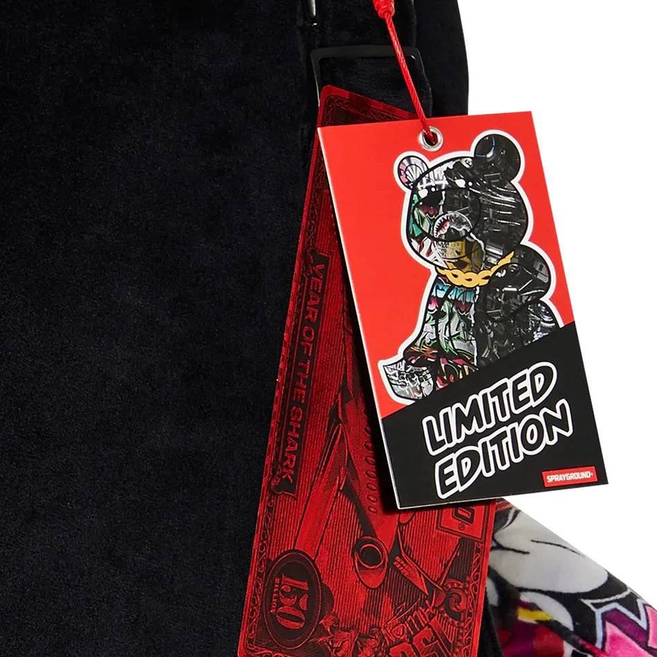 Sprayground - حقيبة ظهر دبدوب Para Ayısı Teddy Split Cybershark