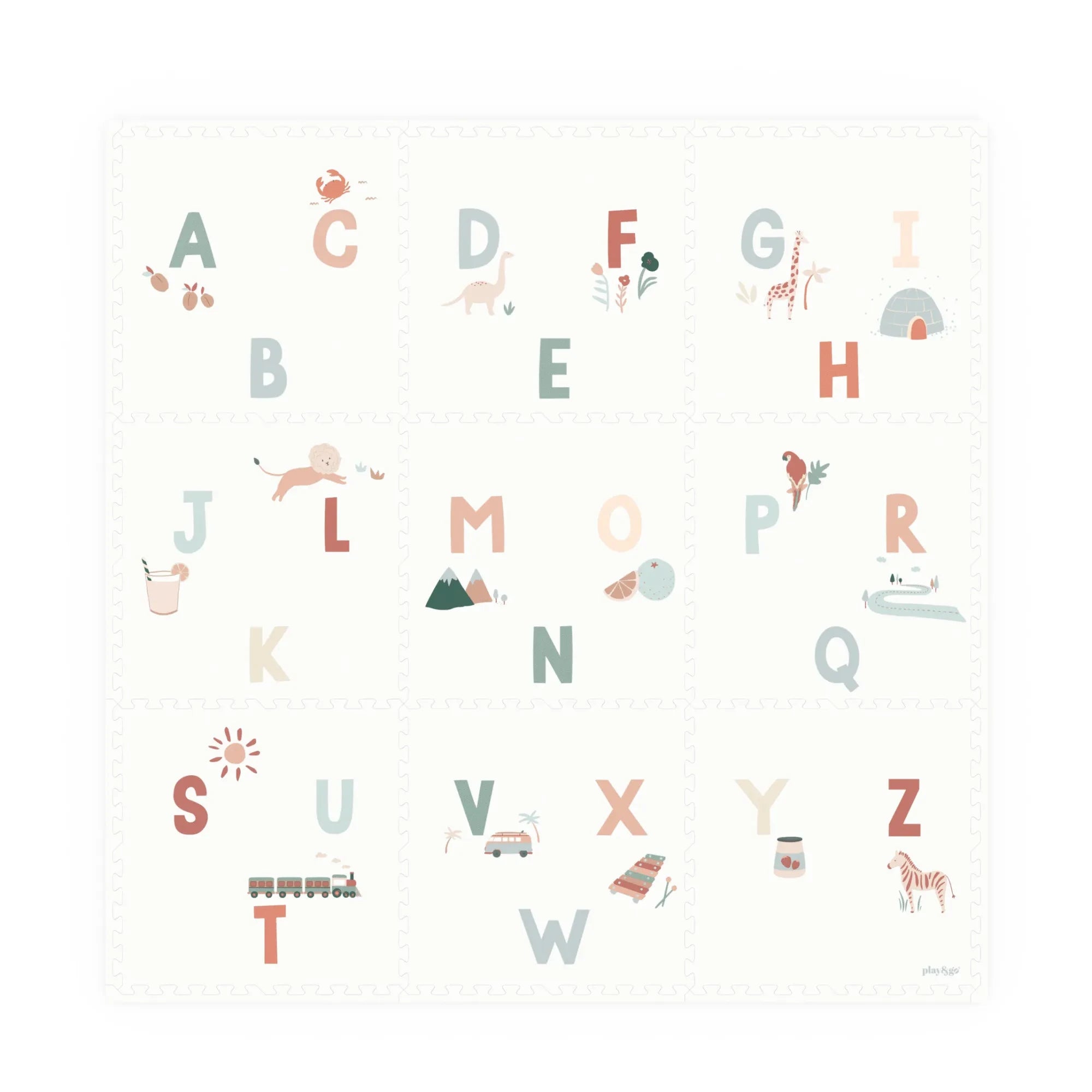 Play and Go - Tiloo modüler oyun matı - Alfabe