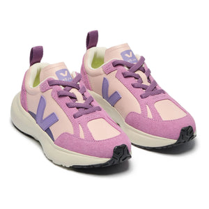 Veja - Elasticated Dantelli Spor Ayakkabı Küçük Kanarya Açık Deri O.T. | Pembe