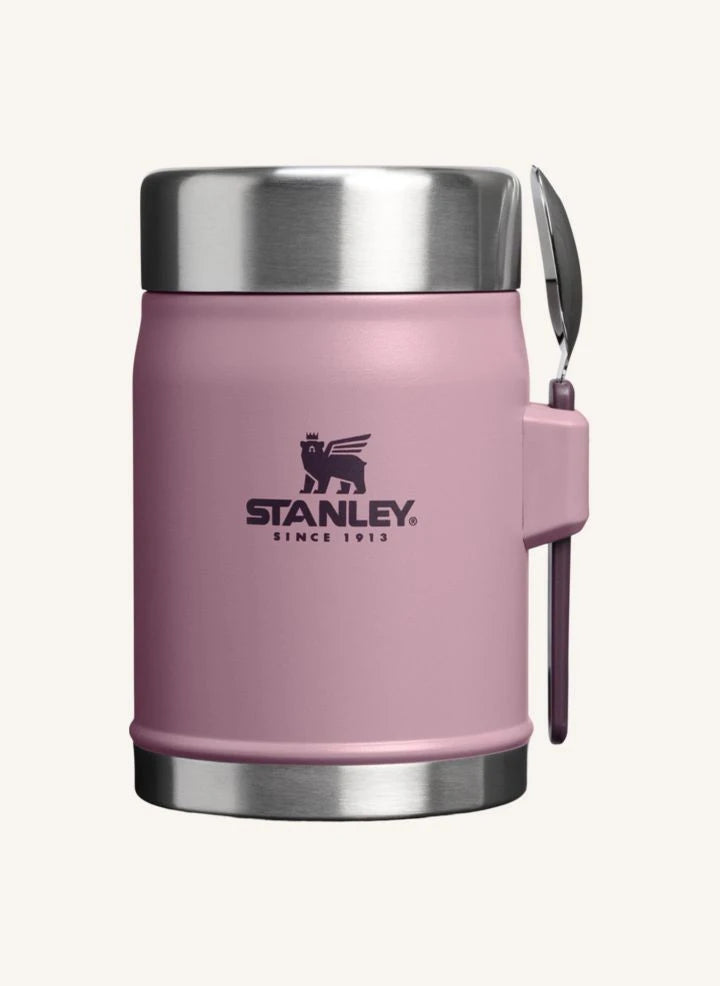 Stanley 1913 - حافظة طعام حرارية أسطورية مع ملعقة/شوكة 0,4 L | Mauve