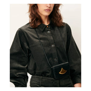 Sessùn - Leotown Organik Pamuklu Overshirt | Koyu gri