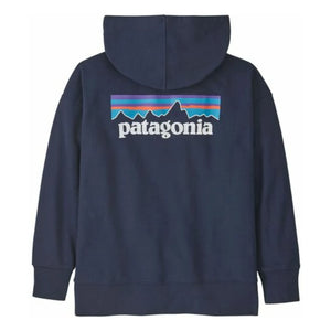 Patagonia - Organik Pamuk Logo Kapüşonlu Sweatshirt | Lacivert