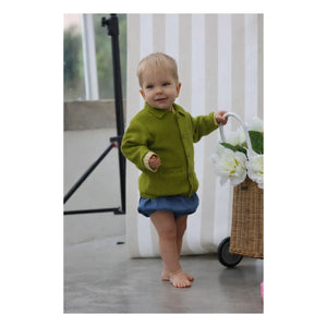 Lililotte - Cardigan Valentin Organik Pamuk | Zeytin