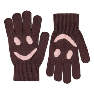 Molo - 2 Çift Kello Smiley Eldiven Seti | Kahverengi