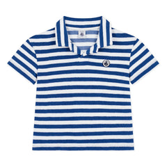 Petit Bateau - Çizgili Havlu Polo | Mavi