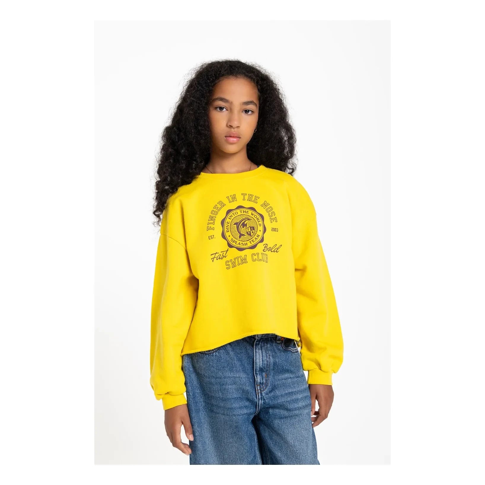 Finger in the nose - Organik pamuklu BAY sweatshirt | Sarı