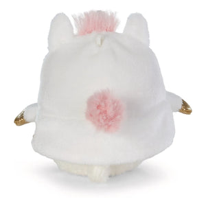 Nici - Tek boynuzlu at kılığına girmiş Mouton Wools peluş | Beyaz