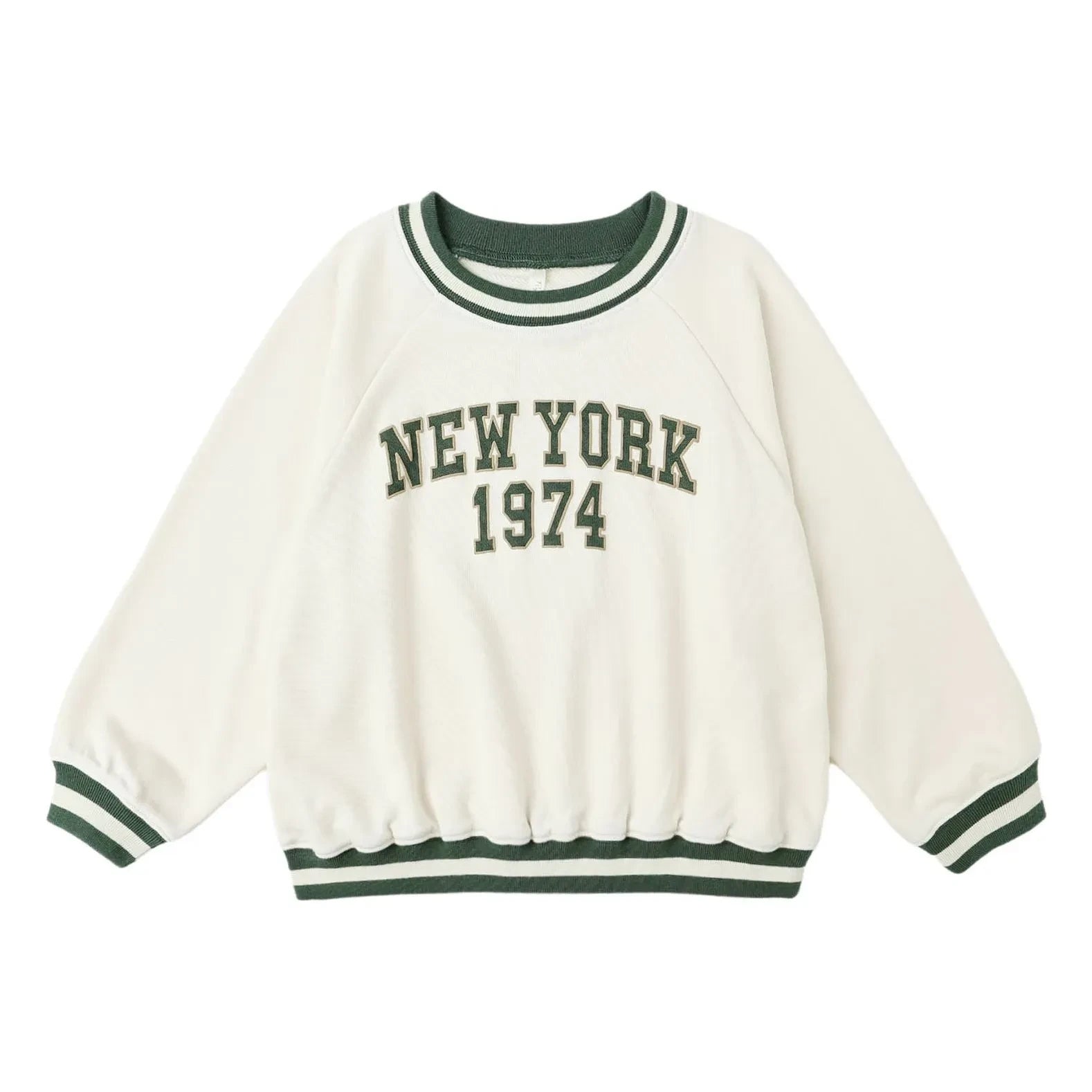 Rylee + Cru - Raglan Sweat New York Mini | Ekru