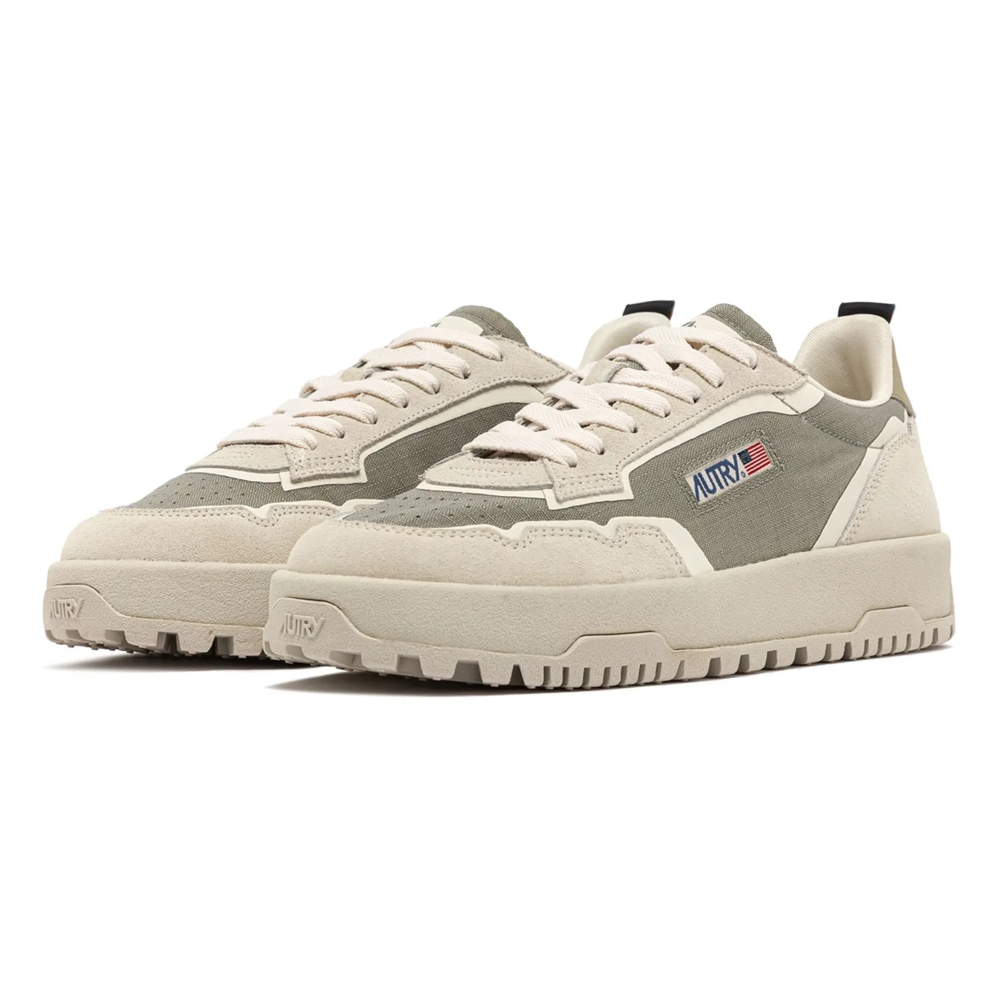Autry - Wildplace Low Cordura ve Süet Sneakers | Açık haki